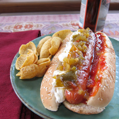 Get Me A Switch or Cape Fear is Relicious on your hot dog with chips