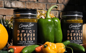 Cape Fear Spicy Pepper Relish is made with Fresh Chile Peppers