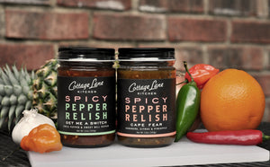 Multi-award winning Spicy Pepper Relishes, Get Me A Switch and Cape Fear, are made with fresh ingredients