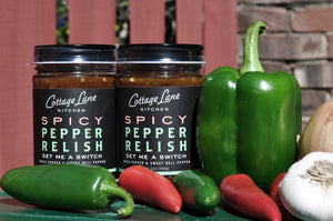Get Me A Switch Spicy Pepper Relish is made with Fresh ingredients like my great-grandmother made it.