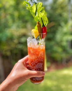 Hissy Fit Hot Sauce by Cottage Lane Kitchen in a bloody mary drink