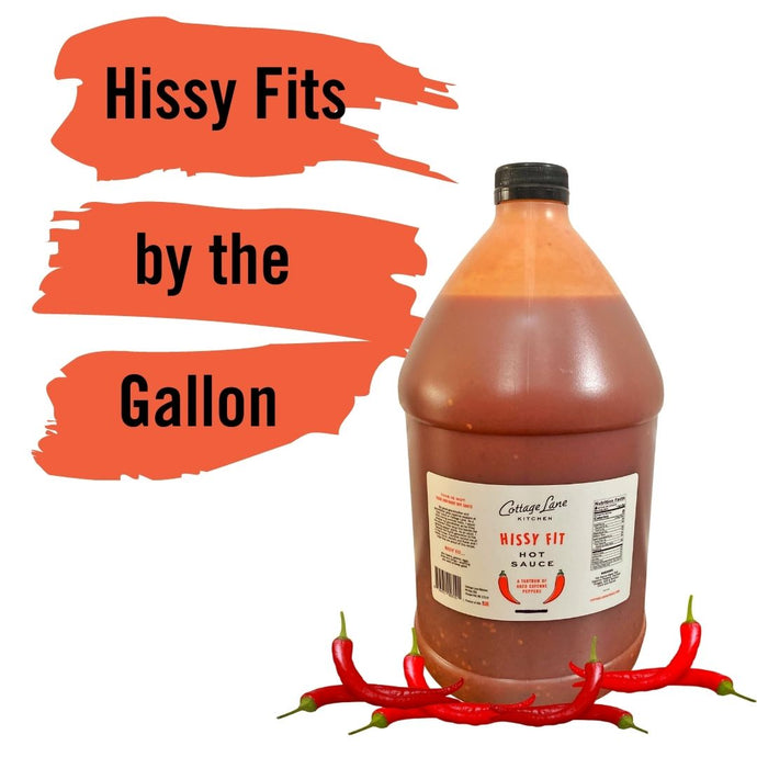 Hissy Fit Hot Sauce by Cottage Lane Kitchen in a gallon size