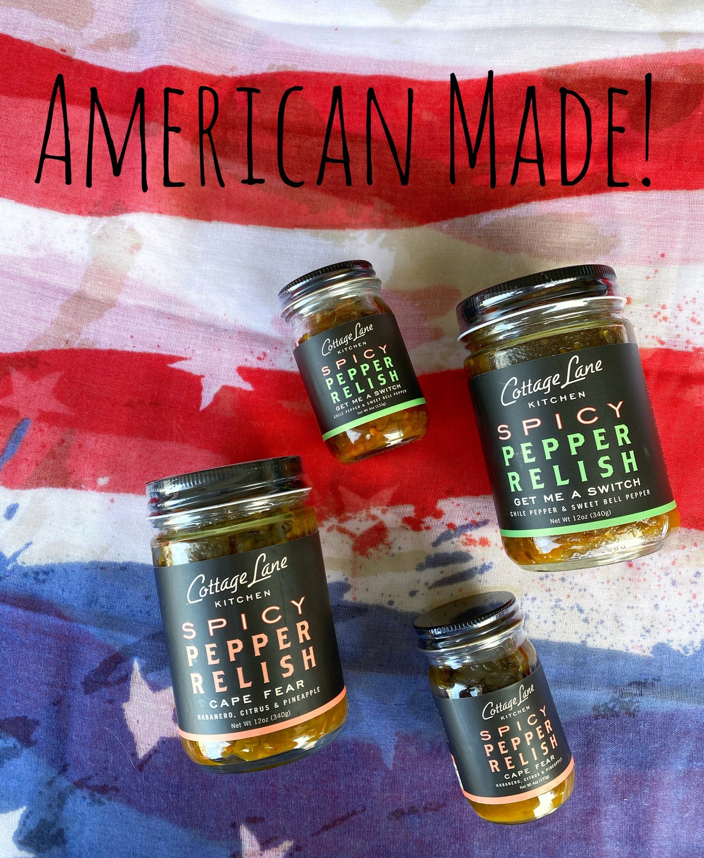 American made spicy pepper relish by cottage lane kitchen