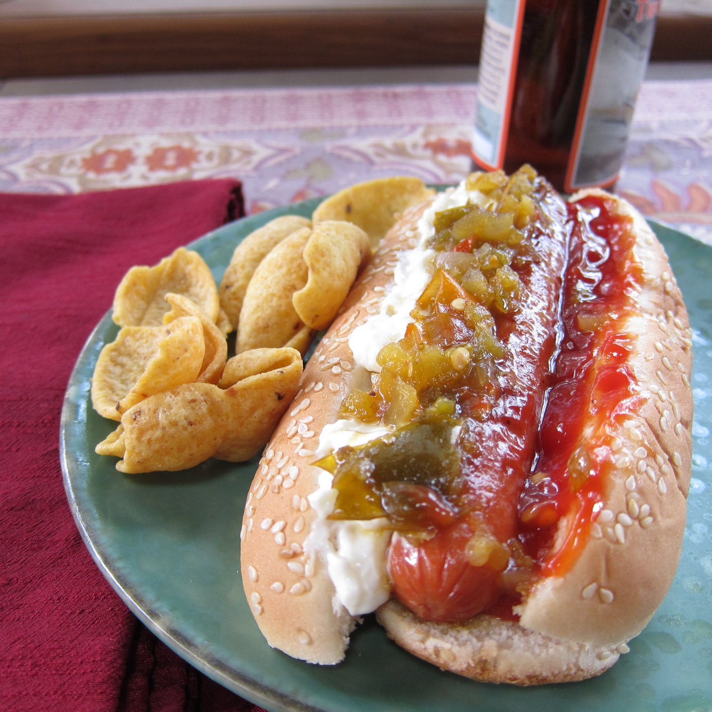 Get Me A Switch or Cape Fear is Relicious on your hot dog with chips