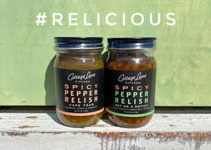 one 4oz bottle of cape fear and one 4oz bottle of get me a switch spicy pepper relish